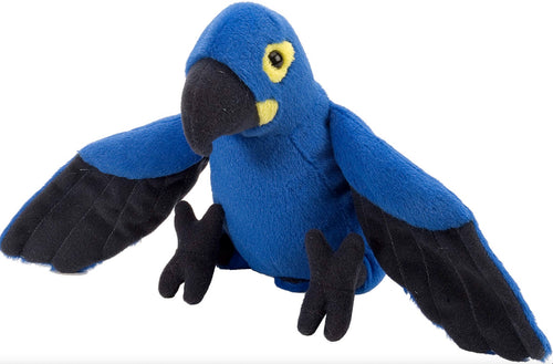 WILD REPUBLIC TROPICAL BIRD BLUE MINI HYACINTH MACAW SOFT TOY 20cm