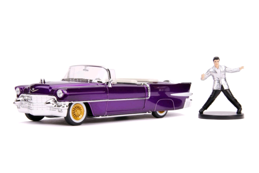 Elvis 1956 Cadillac El Dorado 1:24 with Figure Hollywood Ride