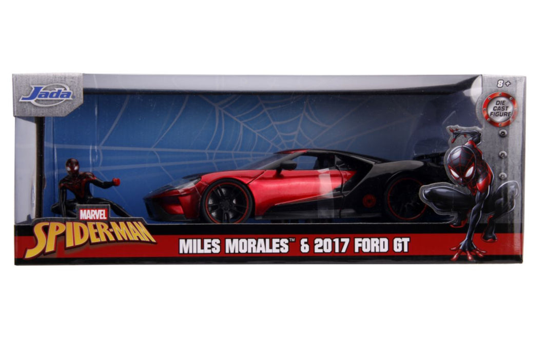 SpiderMan - Miles Morales 2017 Ford GT 1:24 Scale Hollywood Ride