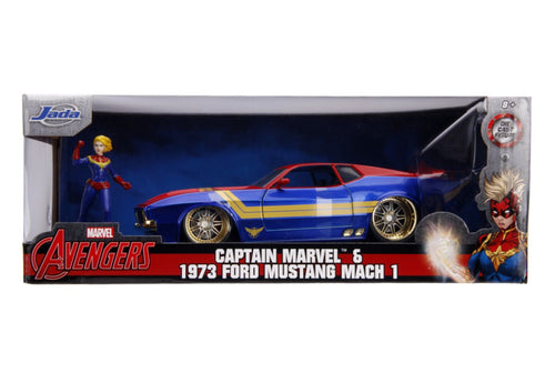 Captain Marvel - 1973 Ford Mustang Mach 1 1:24 Scale Hollywood Ride