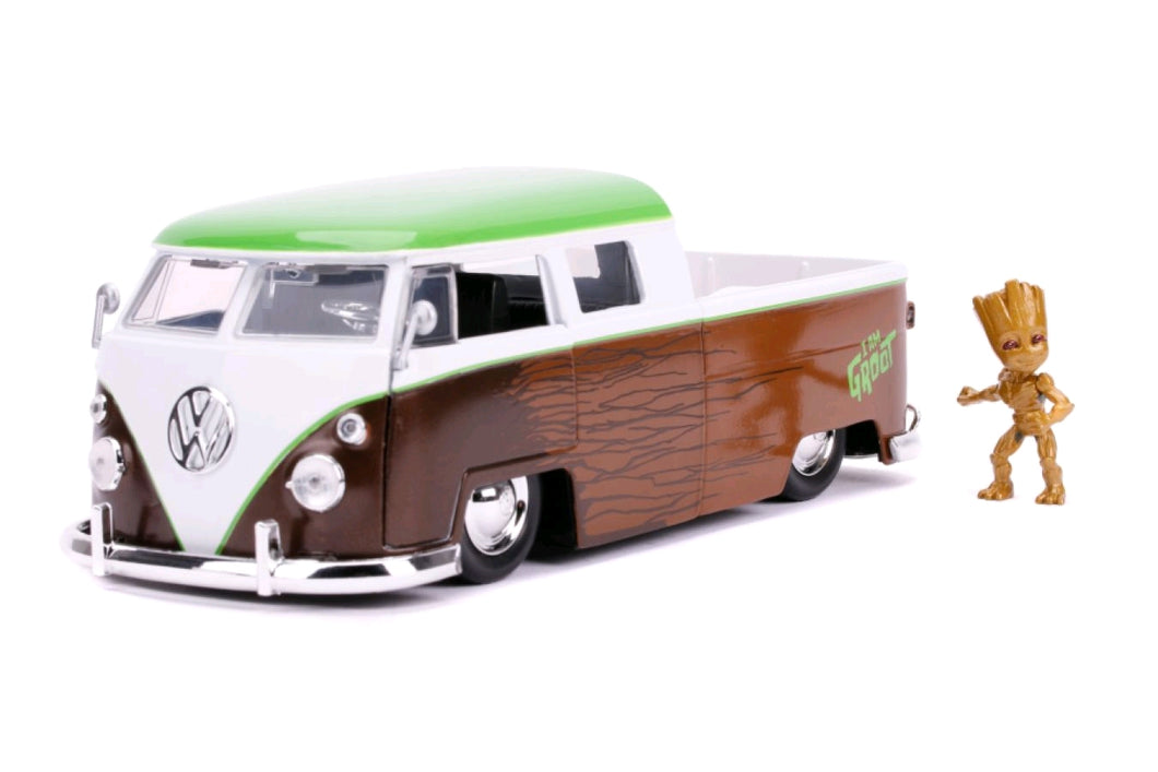 Guardians of the Galaxy: Vol. 2 - 1962 Volkswagon Bus with Groot 1:24 Scale Hollywood Ride