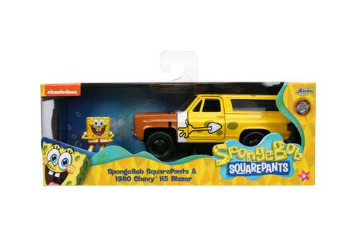 SpongeBob SquarePants - 1980 Chevy K5 Blazer with SpongeBob 1:32 Scale Hollywood Ride