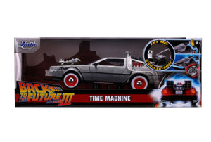 Back to the Future 3 Time Machine Raw Metal 1:24 Scale Hollywood Ride
