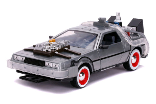 Back to the Future 3 Time Machine Raw Metal 1:24 Scale Hollywood Ride *