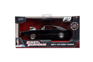 Fast & Furious 9 1970 Dodge Charger Black 1:32 Scale Hollywood Ride
