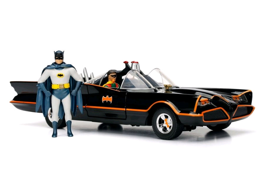 Batman 1966 Classic TV Series Batmobile 1:24 w/Batman & Robin Figure Movie