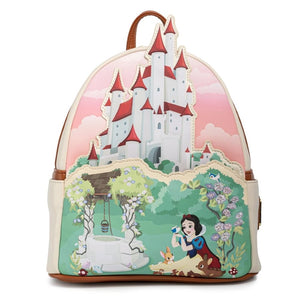 Snow White and the Seven Dwarfs  The Queen’s Castle 10” LOUNGEFLY Faux Leather Mini Backpack
