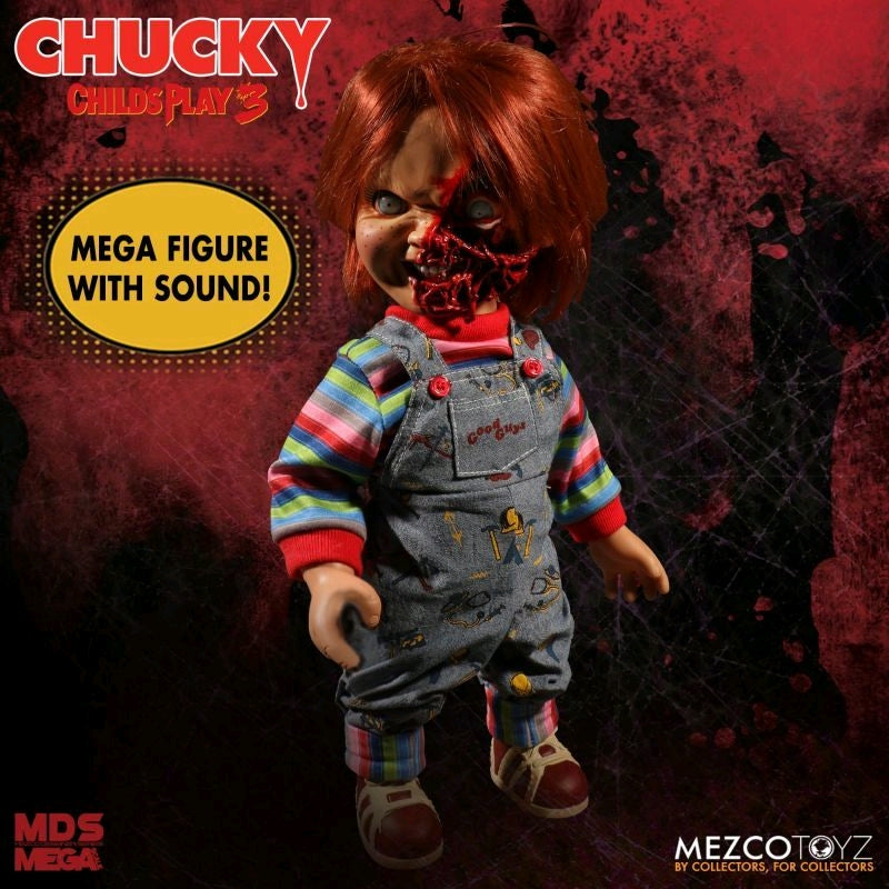 Mezco Toys Childs Play 3 orders Talking 15” Pizza Face Chucky