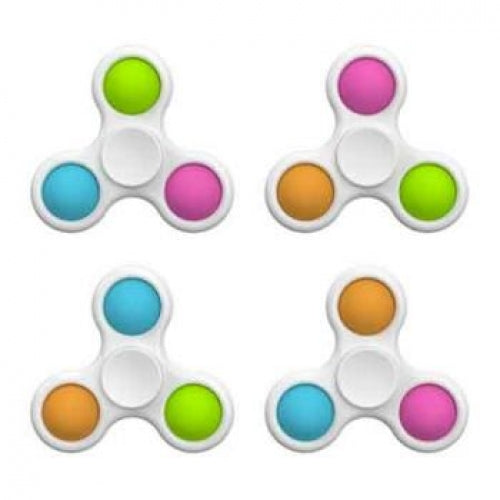 SENSORY 3 BUBBLE FIDGET SPINNER ASSORTED