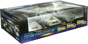 Back to the Future 1:24 Trilogy Gift DeLorean Replica Set
