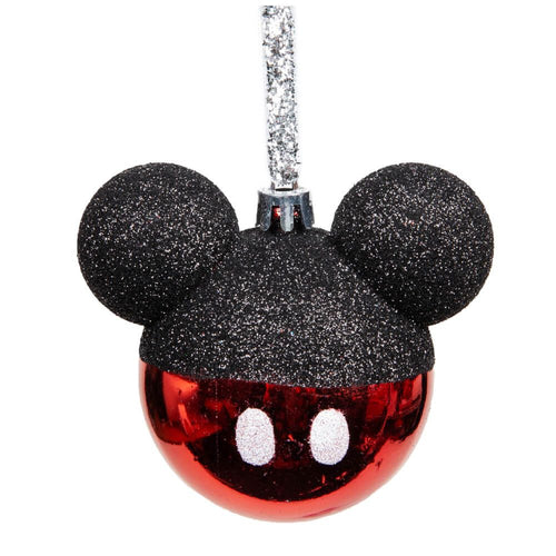 MICKEY: CHRISTMAS NOVELTY GLITTER BAUBLE