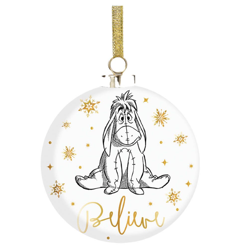 COLLECTIBLE CHRISTMAS BAUBLE: EEYORE BELIEVE