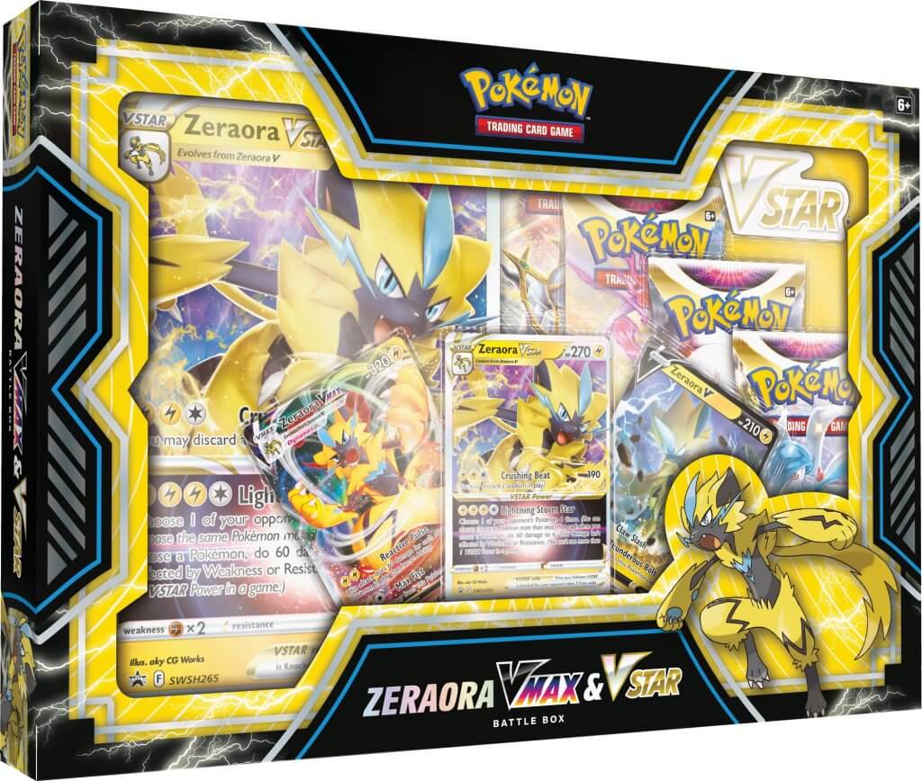 POKÉMON TCG Zeraora VMAX & VSTAR Battle Box