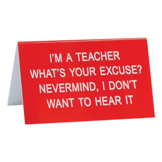 DESK SIGN LARGE I'M A TEACHER