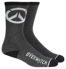 Overwatch Report Crew Socks One Size Black