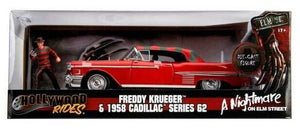 A Nightmare on Elm St 1958 Cadillac Series 62 1:24 with Figure Hollywood Ride