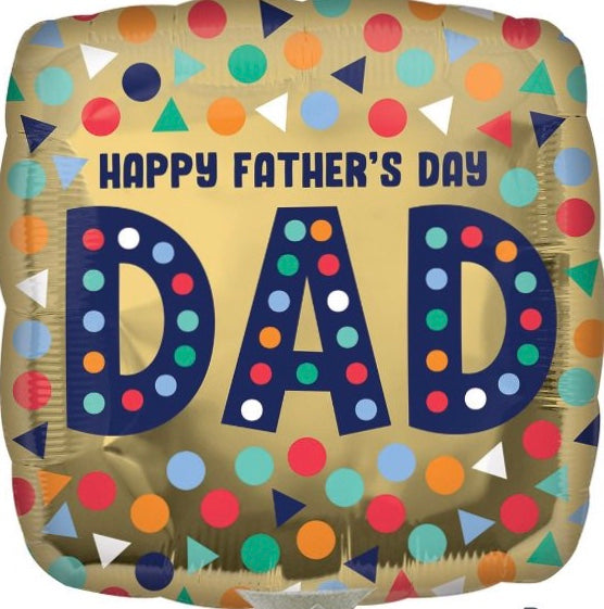 Happy Fathers Day Mini 23cm Foil Balloon