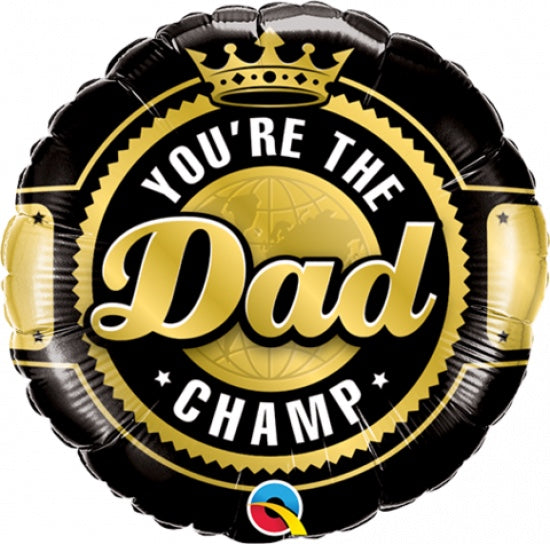 You're The Champ Dad Mini Foil Balloon 23cm AIR FILLED