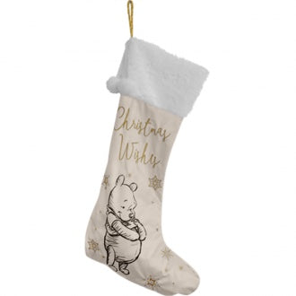 DISNEY COLLECTIBLE VELVET XMAS STOCKING: WINNIE THE POOH