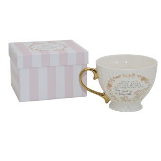DISNEY WEDDING  BEAUTY AND THE BEAST FAIRYTALE MUG GIFT BOXED
