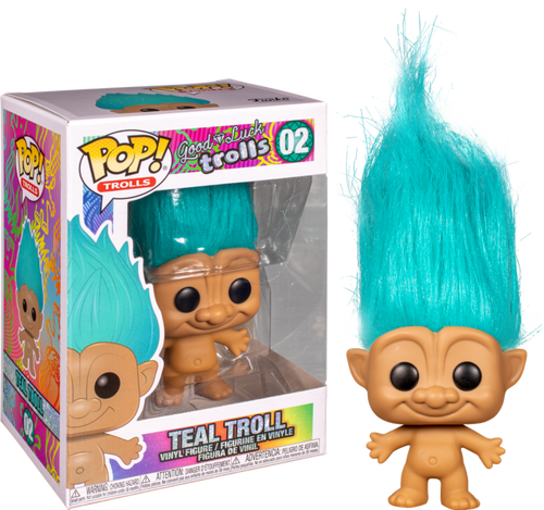Trolls Teal Troll with Hair Pop Vinyl! 02