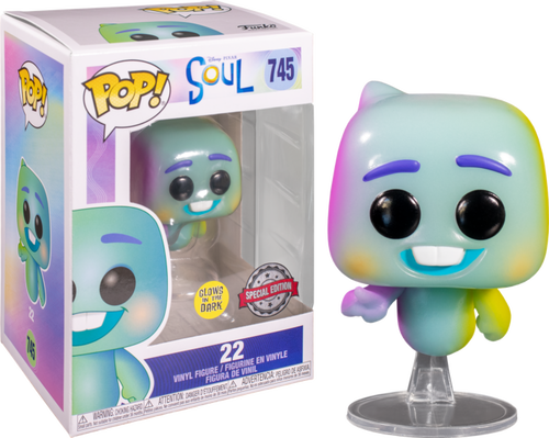DISNEY Soul 22 Glow US Exclusive Pop Vinyl! 745