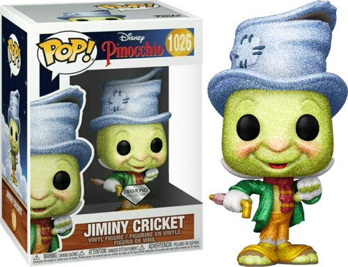 Pinocchio Street Jiminy Diamond Glitter US Exclusive Pop Vinyl! 1026