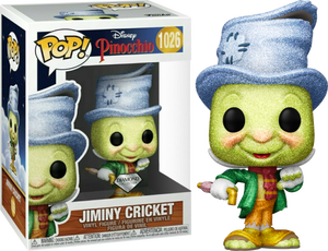 Pinocchio Street Jiminy Diamond Glitter US Exclusive Pop Vinyl! 1026