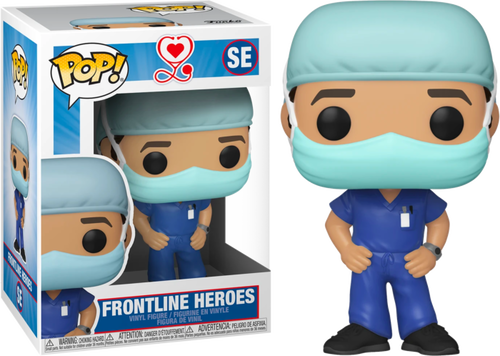 Pop! Heroes - Front Line Worker Male #1 Purple Pop! Vinyl