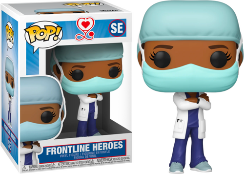 Pop! Heroes - Front Line Worker Female #2 Purple Pop! Vinyl