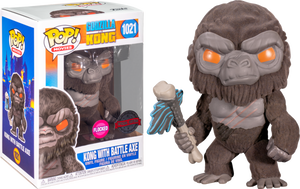 Godzilla vs Kong - Kong with Battle Axe Flocked US Exclusive Pop! Vinyl! 1021