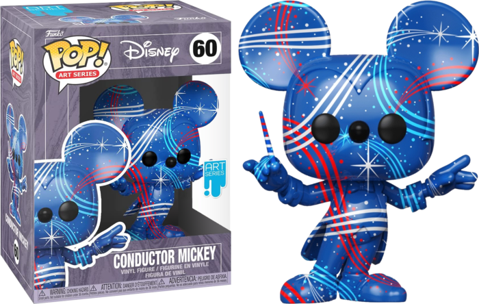 Disney: Treasures of the Vault - Conductor Mickey Red & Blue Artist Series Pop! Vinyl Figure with Pop! Protector