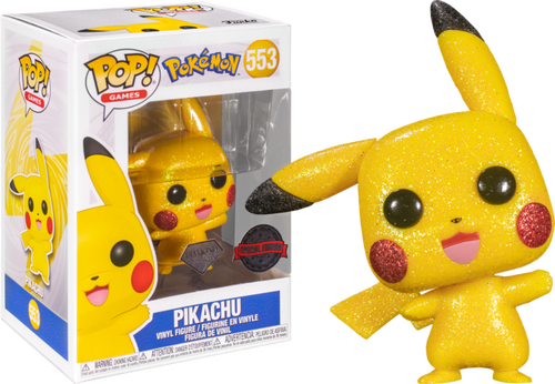Pokemon - Pikachu Waving Diamond Glitter Pop Vinyl! 553