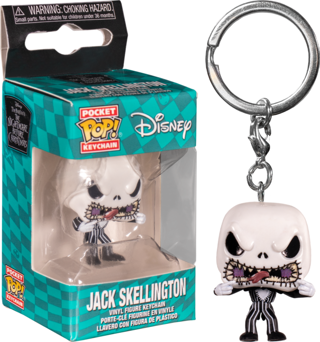 The Nightmare Before Christmas - Jack Scary Face Pocket Pop! Keychain