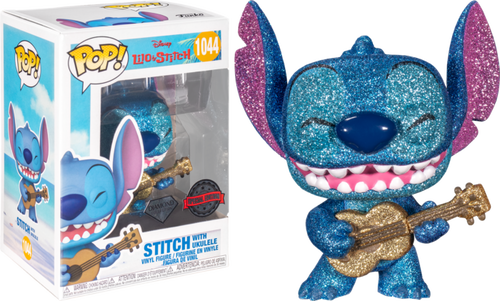 Lilo & Stitch - Stitch with Ukulele Diamond Glitter Pop! Vinyl!1044