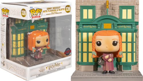 Harry Potter - Ginny Weasley with Flourish & Blotts Diagon Alley Diorama Deluxe Pop! Vinyl Figure 139