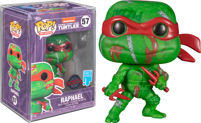 Teenage Mutant Ninja Turtles II: The Secret of the Ooze - Raphael Artist Series Pop Vinyl! 57 with Protector