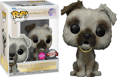 Walt Disney World: 50th Anniversary - Pirates Of The Caribbean Dog Flocked Pop! Vinyl Figure #1105