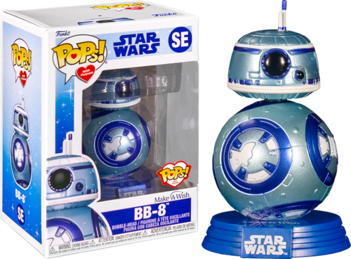 Star Wars Episode VII: The Force Awakens - BB-8 Make A Wish Metallic Pop! Vinyl Figure (Pops with Purpose) #SE