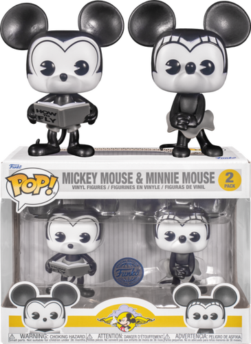 Disney - Plane Crazy Mickey & Minnie Mouse Pop! Vinyl Figure 2-Pack