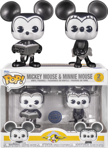 Disney - Plane Crazy Mickey & Minnie Mouse Pop! Vinyl Figure 2-Pack