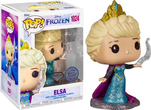 Frozen - Elsa Ultimate Disney Princess Diamond Glitter Pop Vinyl! 1024