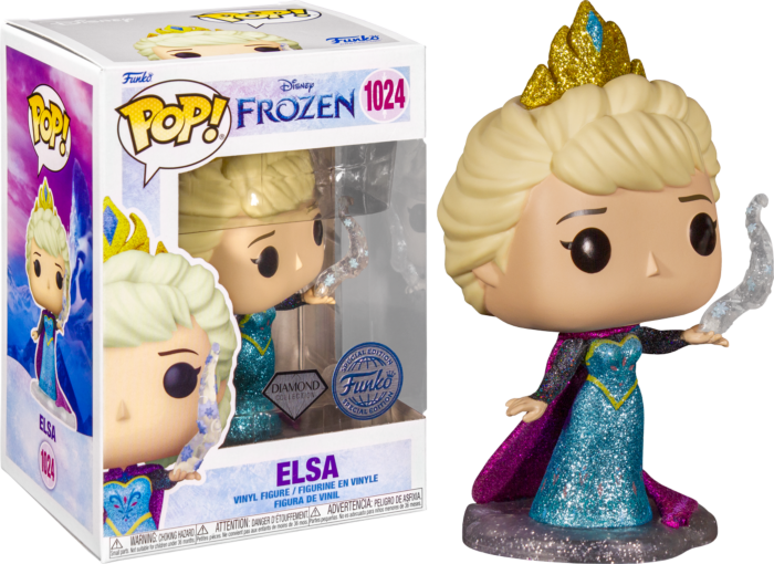 Frozen - Elsa Ultimate Disney Princess Diamond Glitter Pop Vinyl! 1024