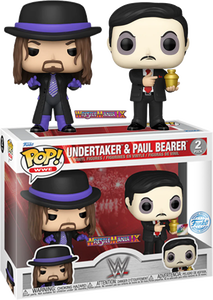 WWE - Undertaker & Paul Bearer Pop! Vinyl Figure 2-Pack with Enamel Pin