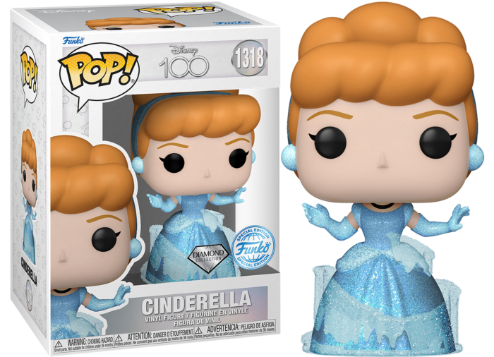 Cinderella (1950) - Cinderella Disney 100th Diamond Glitter Pop Vinyl! 1318