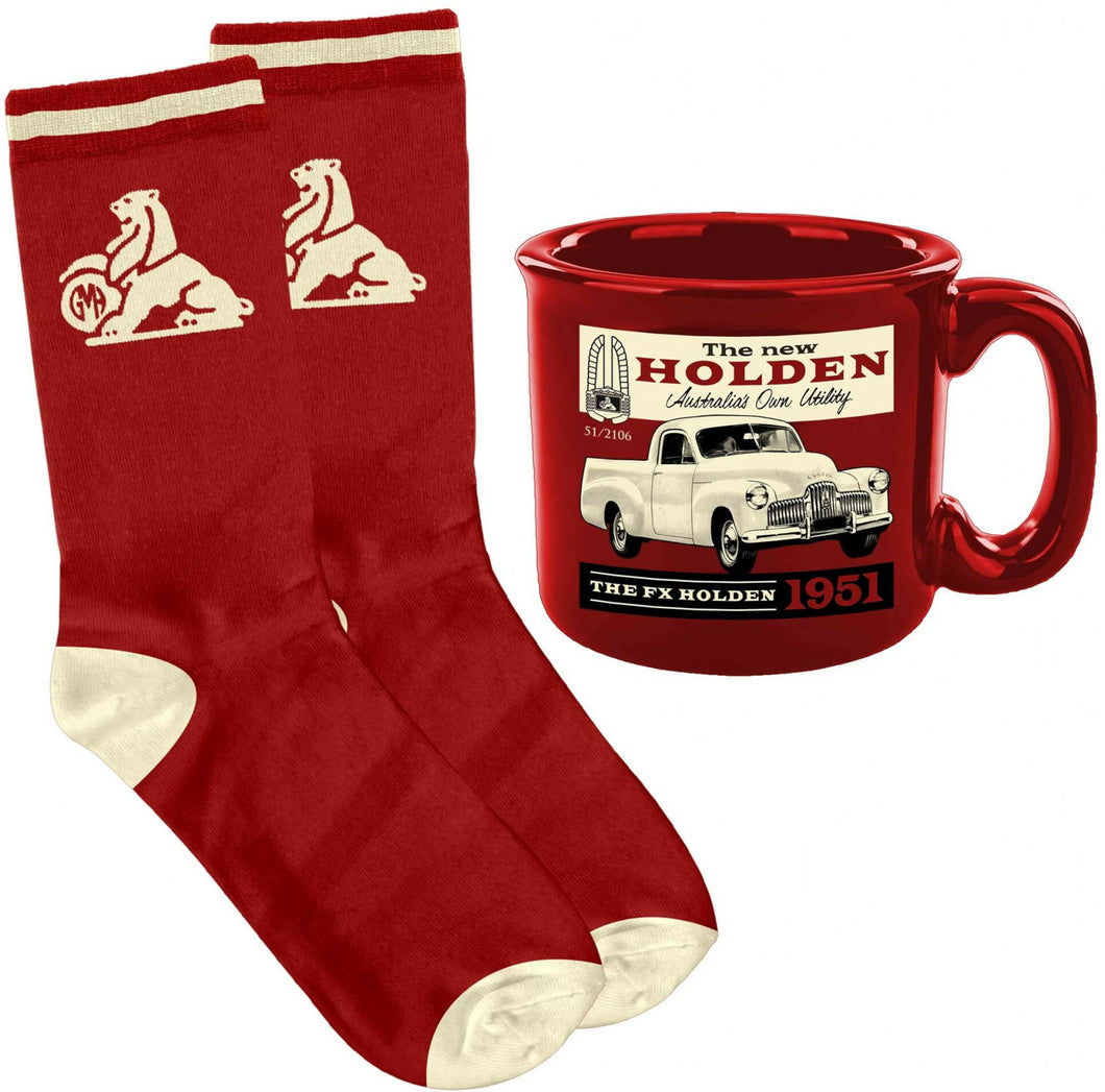 Holden Coffee Mug and Sock Gift Pack the FX Holden 1951