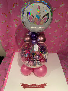 Unicorn Balloon filled with Gifts