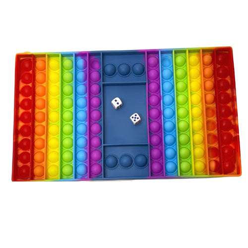 Giant JUMBO Rainbow Pop It Board Game Push It Sensory Games