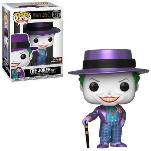 Batman 1989 Joker with Hat Metallic US Exclusive Pop Vinyl! 337
