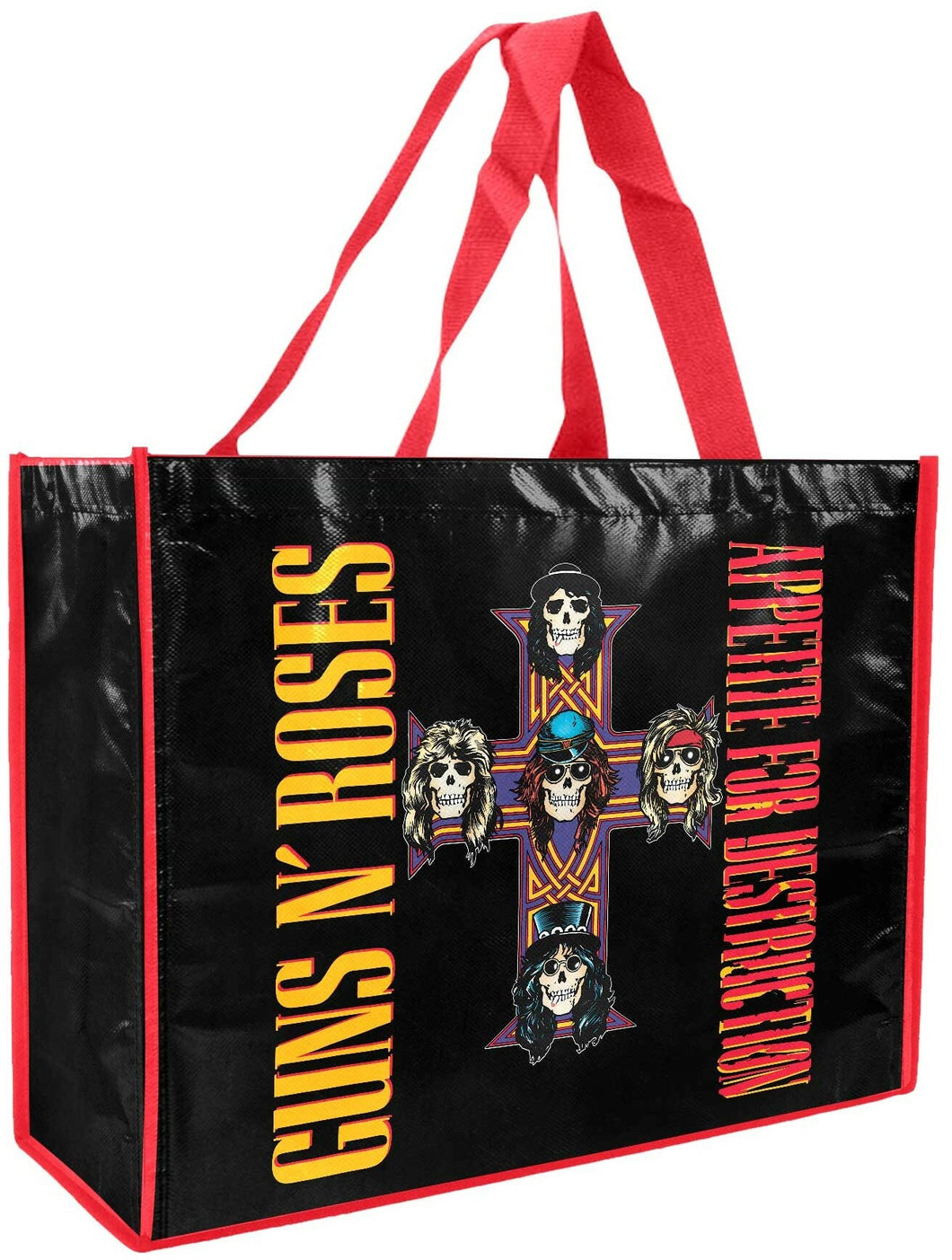 Laminated Shopper Bag Guns n Roses Appetite for Destruction LARGE BAG